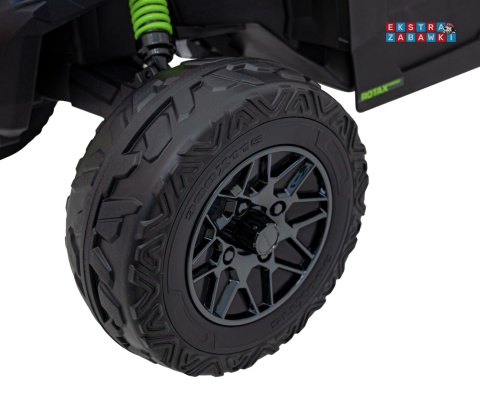Buggy Maverick ATV CAN-AM na akumulator - zielony, 4x200W 24V/5Ah, pilot, EVA, pokrowiec, LED, MP3, BT [CA003]