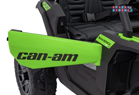 Buggy Maverick ATV CAN-AM na akumulator - zielony, 4x200W 24V/5Ah, pilot, EVA, pokrowiec, LED, MP3, BT [CA003]