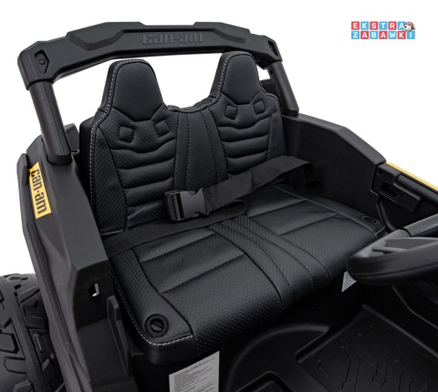 Buggy Maverick ATV CAN-AM na akumulator - żółty, 4x200W 24V/5Ah, pilot, EVA, pokrowiec, LED, MP3, BT [CA003]