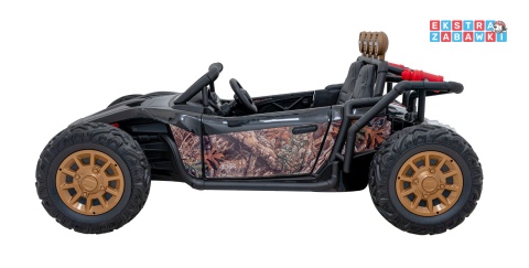 Buggy Racing 5 dwuosobowy na akumulator - czarny, 2x200W 24V/7Ah, pilot, panel audio, LED, wolny start [JS3168]