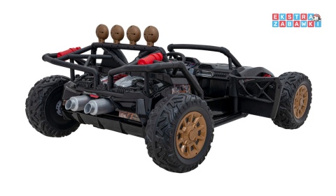 Buggy Racing 5 dwuosobowy na akumulator - czarny, 2x200W 24V/7Ah, pilot, panel audio, LED, wolny start [JS3168]