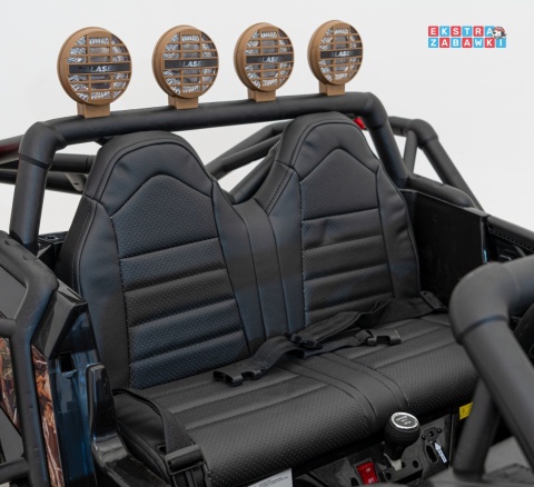 Buggy Racing 5 dwuosobowy na akumulator - czarny, 2x200W 24V/7Ah, pilot, panel audio, LED, wolny start [JS3168]