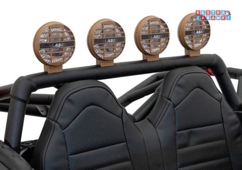 Buggy Racing 5 dwuosobowy na akumulator - czarny, 2x200W 24V/7Ah, pilot, panel audio, LED, wolny start [JS3168]