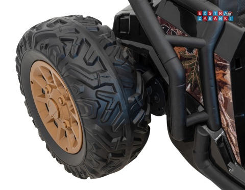 Buggy Racing 5 dwuosobowy na akumulator - czarny, 2x200W 24V/7Ah, pilot, panel audio, LED, wolny start [JS3168]