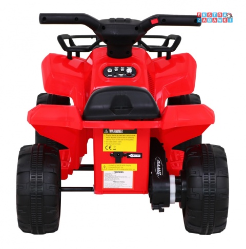 Quad Storm na akumulator - czerwony, 1x25W 6V/4.5Ah, radio, MP3, USB, LED [JS320]