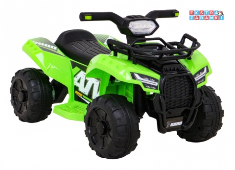 Quad Storm na akumulator - zielony, 1x25W 6V/4.5Ah, radio, MP3, USB, LED [JS320]
