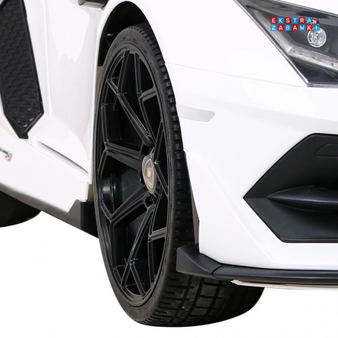 Lamborghini SVJ DRIFT na akumulator - biały, 24V/7Ah, funkcja drift, LED, koła EVA, pilot [SX2028]