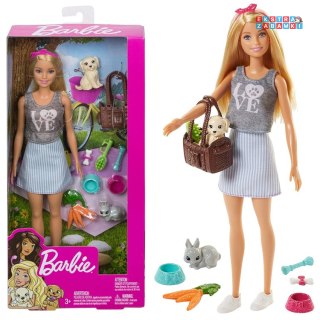 Mattel Barbie lalka ze zwierzątkami - zestaw z akcesoriami [ZA6706]