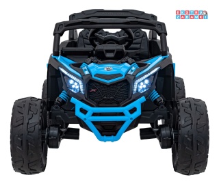 Buggy Maverick ATV CAN-AM na akumulator - niebieski, 4x200W 24V/5Ah, pilot, EVA, pokrowiec, LED, MP3, BT [CA003]