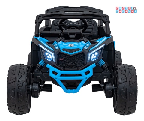 Buggy Maverick ATV CAN-AM na akumulator - niebieski, 4x200W 24V/5Ah, pilot, EVA, pokrowiec, LED, MP3, BT [CA003]