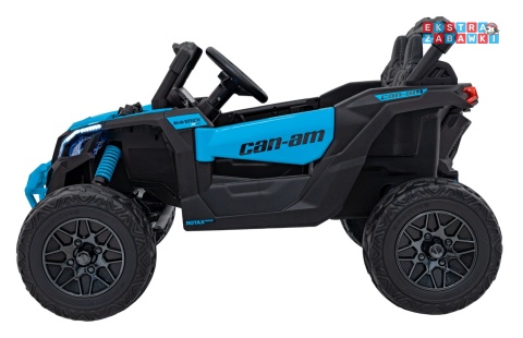 Buggy Maverick ATV CAN-AM na akumulator - niebieski, 4x200W 24V/5Ah, pilot, EVA, pokrowiec, LED, MP3, BT [CA003]