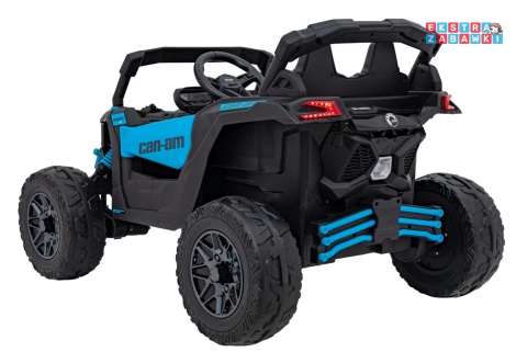 Buggy Maverick ATV CAN-AM na akumulator - niebieski, 4x200W 24V/5Ah, pilot, EVA, pokrowiec, LED, MP3, BT [CA003]