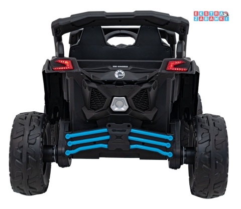 Buggy Maverick ATV CAN-AM na akumulator - niebieski, 4x200W 24V/5Ah, pilot, EVA, pokrowiec, LED, MP3, BT [CA003]