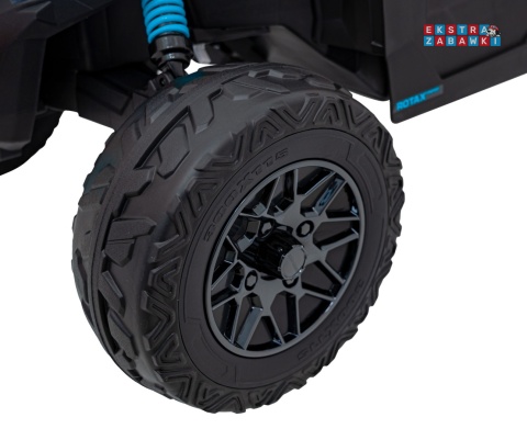 Buggy Maverick ATV CAN-AM na akumulator - niebieski, 4x200W 24V/5Ah, pilot, EVA, pokrowiec, LED, MP3, BT [CA003]
