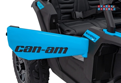 Buggy Maverick ATV CAN-AM na akumulator - niebieski, 4x200W 24V/5Ah, pilot, EVA, pokrowiec, LED, MP3, BT [CA003]