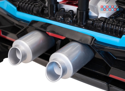 Buggy Racing 5 dwuosobowy na akumulator - niebieski, 2x200W 24V/7Ah, pilot, panel audio, LED, wolny start [JS3168]