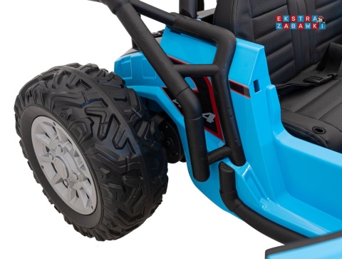 Buggy Racing 5 dwuosobowy na akumulator - niebieski, 2x200W 24V/7Ah, pilot, panel audio, LED, wolny start [JS3168]