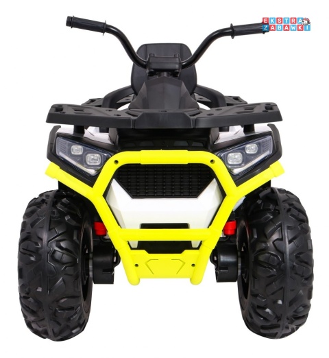 Quad ATV Desert na akumulator - biały, 4x45W 12V/10Ah, pilot, kluczyki, ekoskóra, EVA, LED, panel audio [XMX-607]