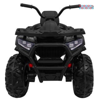 Quad ATV Desert na akumulator - czarny, 4x45W 12V/10Ah, pilot, kluczyki, ekoskóra, EVA, LED, panel audio [XMX-607]