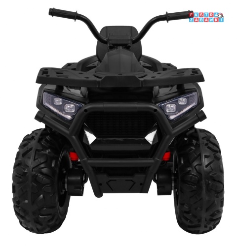 Quad ATV Desert na akumulator - czarny, 4x45W 12V/10Ah, pilot, kluczyki, ekoskóra, EVA, LED, panel audio [XMX-607]