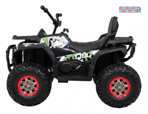 Quad ATV Desert na akumulator - moro, 4x45W 12V/10Ah, pilot, kluczyki, ekoskóra, EVA, LED, panel audio [XMX-607]