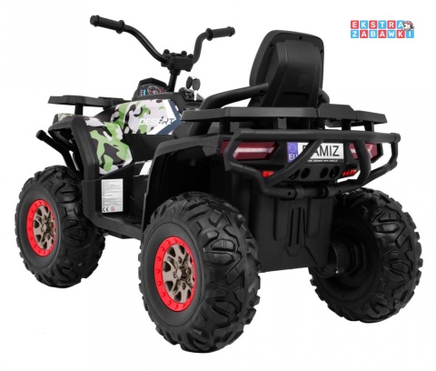 Quad ATV Desert na akumulator - moro, 4x45W 12V/10Ah, pilot, kluczyki, ekoskóra, EVA, LED, panel audio [XMX-607]