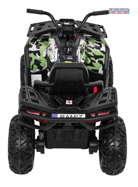 Quad ATV Desert na akumulator - moro, 4x45W 12V/10Ah, pilot, kluczyki, ekoskóra, EVA, LED, panel audio [XMX-607]