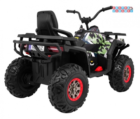 Quad ATV Desert na akumulator - moro, 4x45W 12V/10Ah, pilot, kluczyki, ekoskóra, EVA, LED, panel audio [XMX-607]