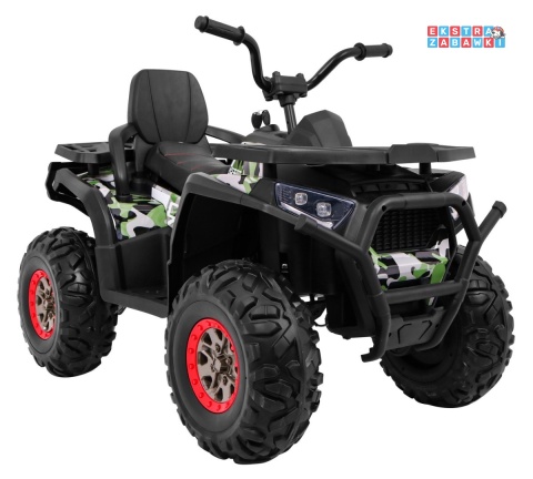 Quad ATV Desert na akumulator - moro, 4x45W 12V/10Ah, pilot, kluczyki, ekoskóra, EVA, LED, panel audio [XMX-607]