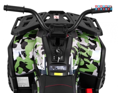 Quad ATV Desert na akumulator - moro, 4x45W 12V/10Ah, pilot, kluczyki, ekoskóra, EVA, LED, panel audio [XMX-607]