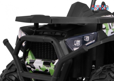 Quad ATV Desert na akumulator - moro, 4x45W 12V/10Ah, pilot, kluczyki, ekoskóra, EVA, LED, panel audio [XMX-607]