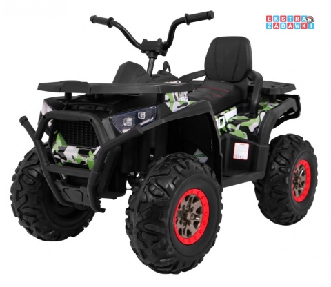 Quad ATV Desert na akumulator - moro, 4x45W 12V/10Ah, pilot, kluczyki, ekoskóra, EVA, LED, panel audio [XMX-607]