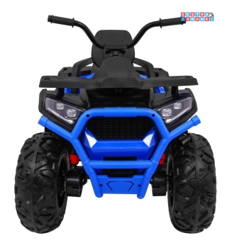 Quad ATV Desert na akumulator - niebieski, 4x45W 12V/10Ah, pilot, kluczyki, ekoskóra, EVA, LED, panel audio [XMX-607]