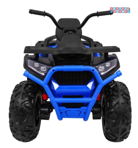 Quad ATV Desert na akumulator - niebieski, 4x45W 12V/10Ah, pilot, kluczyki, ekoskóra, EVA, LED, panel audio [XMX-607]