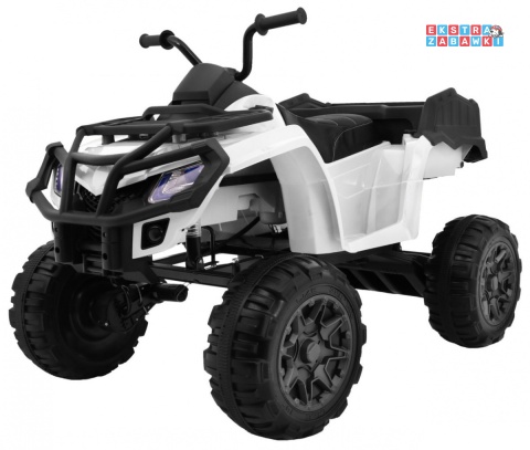 Quad XL ATV na akumulator - biały, 4x45W 12V/10Ah, Wolny Start, EVA, Audio, LED [BDM0909]