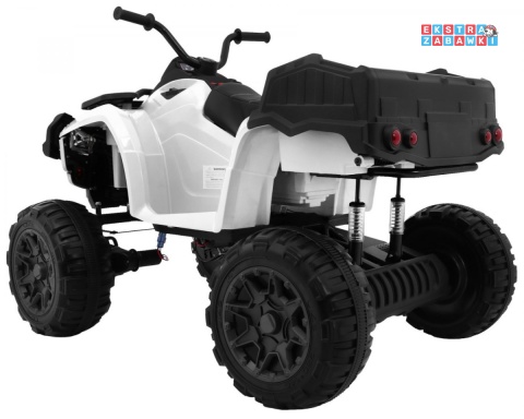 Quad XL ATV na akumulator - biały, 4x45W 12V/10Ah, Wolny Start, EVA, Audio, LED [BDM0909]