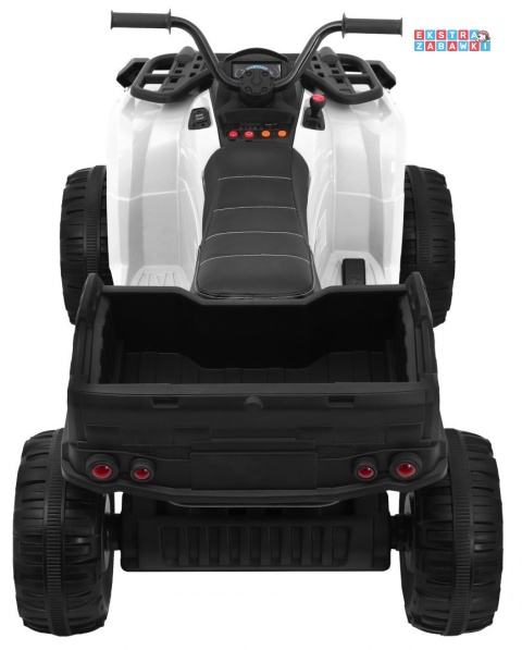 Quad XL ATV na akumulator - biały, 4x45W 12V/10Ah, Wolny Start, EVA, Audio, LED [BDM0909]