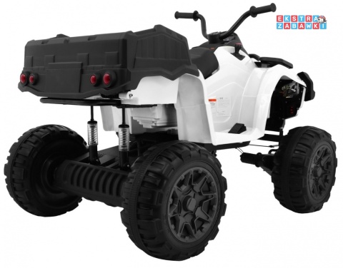 Quad XL ATV na akumulator - biały, 4x45W 12V/10Ah, Wolny Start, EVA, Audio, LED [BDM0909]