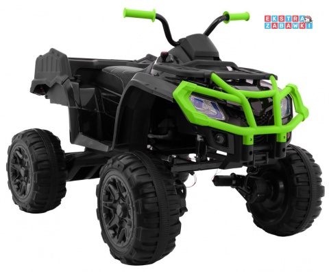 Quad XL ATV na akumulator - zielony, 4x45W 12V/10Ah, Wolny Start, EVA, Audio, LED [BDM0909]