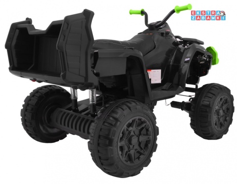 Quad XL ATV na akumulator - zielony, 4x45W 12V/10Ah, Wolny Start, EVA, Audio, LED [BDM0909]