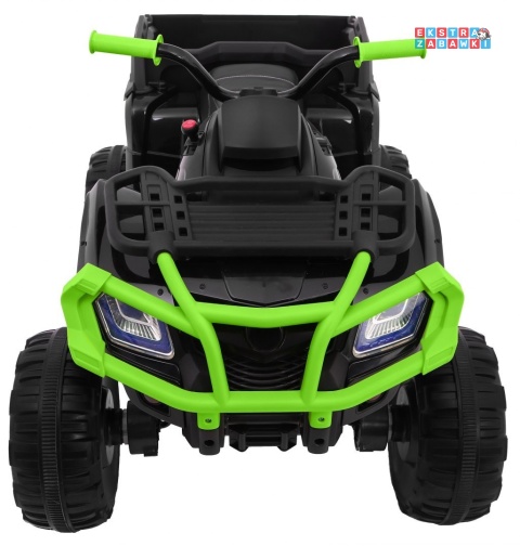 Quad XL ATV na akumulator - zielony, 4x45W 12V/10Ah, Wolny Start, EVA, Audio, LED [BDM0909]