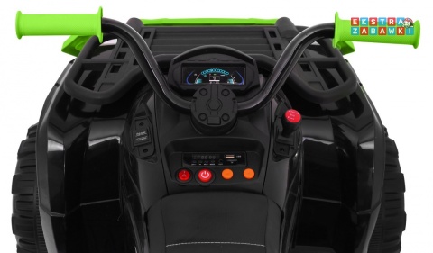 Quad XL ATV na akumulator - zielony, 4x45W 12V/10Ah, Wolny Start, EVA, Audio, LED [BDM0909]