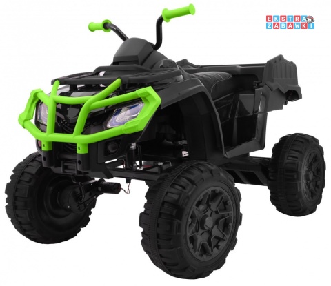 Quad XL ATV na akumulator - zielony, 4x45W 12V/10Ah, Wolny Start, EVA, Audio, LED [BDM0909]