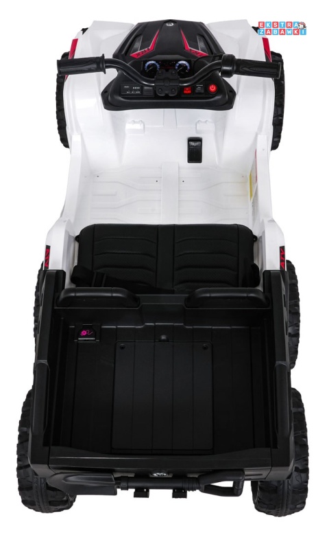 Quad Sport TX ATV na akumulator - biały, 4x35W 24V/7Ah, pilot, EVA, ekoskóra, Bluetooth [HL699]