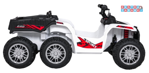 Quad Sport TX ATV na akumulator - biały, 4x35W 24V/7Ah, pilot, EVA, ekoskóra, Bluetooth [HL699]