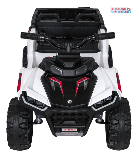 Quad Sport TX ATV na akumulator - biały, 4x35W 24V/7Ah, pilot, EVA, ekoskóra, Bluetooth [HL699]