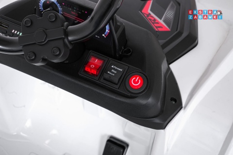 Quad Sport TX ATV na akumulator - biały, 4x35W 24V/7Ah, pilot, EVA, ekoskóra, Bluetooth [HL699]