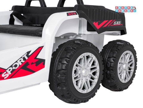 Quad Sport TX ATV na akumulator - biały, 4x35W 24V/7Ah, pilot, EVA, ekoskóra, Bluetooth [HL699]