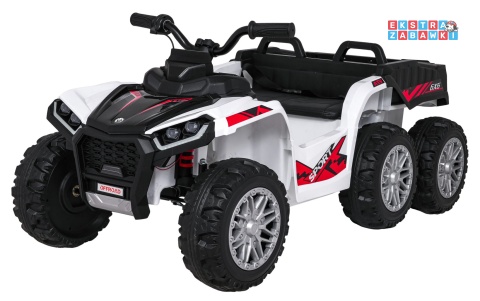Quad Sport TX ATV na akumulator - biały, 4x35W 24V/7Ah, pilot, EVA, ekoskóra, Bluetooth [HL699]