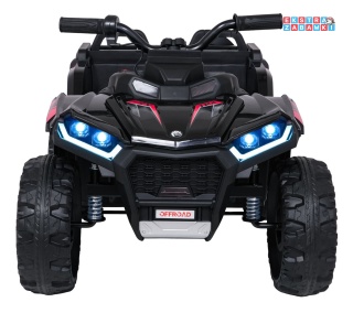 Quad Sport TX ATV na akumulator - czarny, 4x35W 24V/7Ah, pilot, EVA, ekoskóra, Bluetooth [HL699]